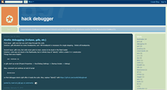 Desktop Screenshot of hackdebugger.blogspot.com