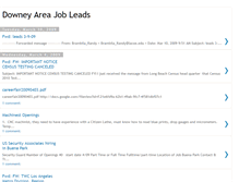 Tablet Screenshot of downeyareajobleads.blogspot.com