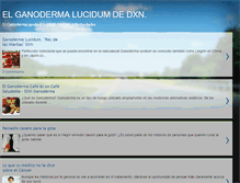 Tablet Screenshot of el-ganoderma.blogspot.com