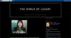 Desktop Screenshot of luxurious-thing.blogspot.com