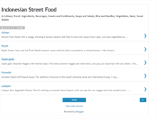 Tablet Screenshot of indonesian-street-foods.blogspot.com