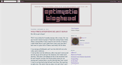 Desktop Screenshot of optimysticbloghead.blogspot.com