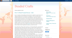 Desktop Screenshot of beadedcrafts.blogspot.com