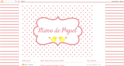 Desktop Screenshot of mimodepapel.blogspot.com