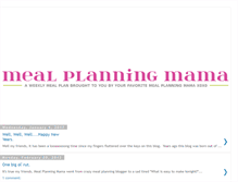 Tablet Screenshot of mealplanningmama-weeklymealplans.blogspot.com