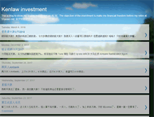 Tablet Screenshot of kenlawinvestment.blogspot.com