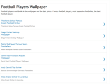 Tablet Screenshot of footballplayerswallpaper.blogspot.com