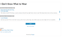 Tablet Screenshot of idontknowwhattowear.blogspot.com