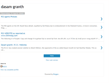 Tablet Screenshot of dasam-granth.blogspot.com