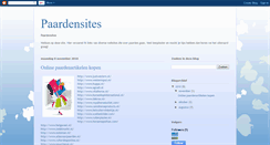 Desktop Screenshot of paardensites.blogspot.com