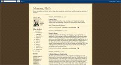 Desktop Screenshot of mommyphd.blogspot.com