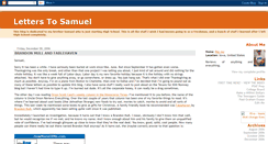 Desktop Screenshot of letterstosamuel.blogspot.com