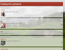 Tablet Screenshot of lachanceguillaume.blogspot.com