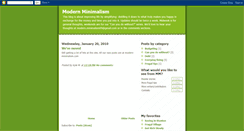 Desktop Screenshot of modern-minimalism.blogspot.com
