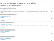 Tablet Screenshot of lavidaeshermosasinoseletienemiedo.blogspot.com