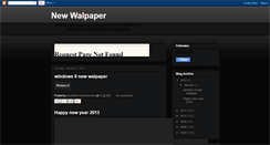 Desktop Screenshot of new-walpaper.blogspot.com