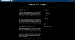 Desktop Screenshot of melweber.blogspot.com