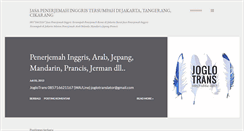 Desktop Screenshot of penerjemahinggris-tersumpah.blogspot.com