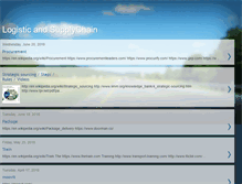 Tablet Screenshot of logisticsupplychain.blogspot.com