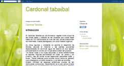 Desktop Screenshot of cardonaltabaibal.blogspot.com