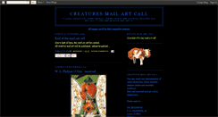 Desktop Screenshot of creaturesmailartcall.blogspot.com
