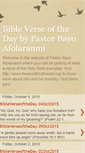 Mobile Screenshot of bibleverseofthedaybypastorbayo.blogspot.com