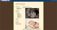 Desktop Screenshot of adamsonfamilynews.blogspot.com