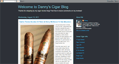 Desktop Screenshot of dannyscigarblog.blogspot.com