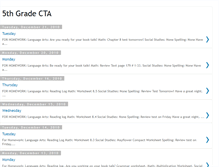 Tablet Screenshot of grade5cta.blogspot.com