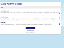 Tablet Screenshot of mariokartwiicheats.blogspot.com