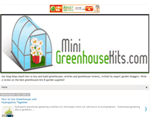 Tablet Screenshot of minigreenhousekits.blogspot.com