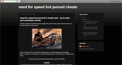 Desktop Screenshot of need-for-speed-hot-pursuit-cheats.blogspot.com