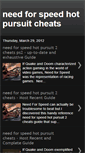 Mobile Screenshot of need-for-speed-hot-pursuit-cheats.blogspot.com