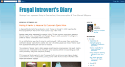 Desktop Screenshot of frugalintrovert.blogspot.com