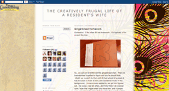 Desktop Screenshot of creativelyfrugallife.blogspot.com