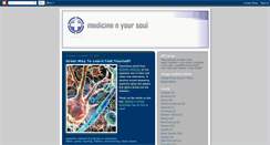 Desktop Screenshot of medicinenyoursoul.blogspot.com