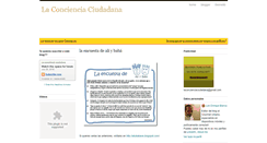 Desktop Screenshot of laconcienciaciudadana.blogspot.com