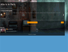 Tablet Screenshot of aliaisinparis.blogspot.com