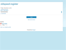 Tablet Screenshot of oldspeed-register.blogspot.com