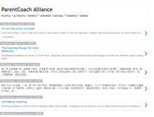 Tablet Screenshot of parentcoachalliance.blogspot.com