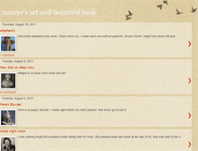 Tablet Screenshot of nancyesartandbeautifuljunk.blogspot.com