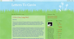 Desktop Screenshot of letterstogavin.blogspot.com