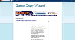 Desktop Screenshot of copygameswizard.blogspot.com