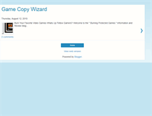 Tablet Screenshot of copygameswizard.blogspot.com