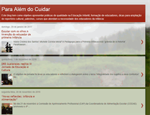 Tablet Screenshot of paraalmdocuidar-educaoinfantil.blogspot.com