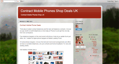 Desktop Screenshot of contract-mobile-phone-deal.blogspot.com
