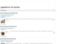 Tablet Screenshot of jugandoenmicocina.blogspot.com
