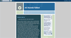 Desktop Screenshot of mimundofutbol.blogspot.com