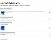 Tablet Screenshot of lovedarkpassionweb.blogspot.com