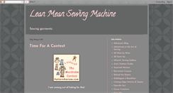 Desktop Screenshot of leanmeansewingmachine.blogspot.com